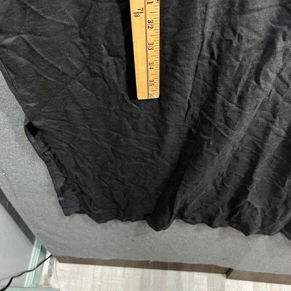 Candace Cameron Bure Sunkissed Regular Midi T-Shirt Dress Washed Black Size 3X - Picture 8 of 14